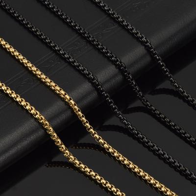 China Other Wholesale 2mm 3mm 4mm 5mm 6mm Hip hop 14k 18k Gold Plated Stainless Steel Jewelry Wholesale Twist Rope Chain Necklace for sale