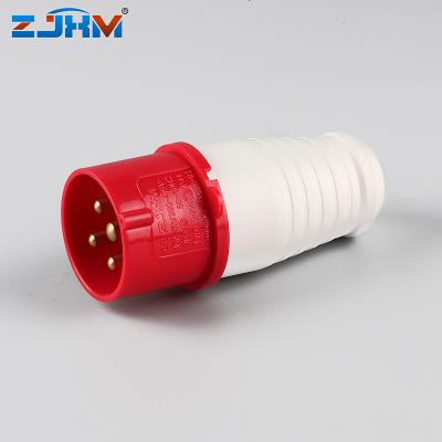 China IP44 16a 380V Industrial Waterproof Plug And Socket Industrial Male Power Socket for sale