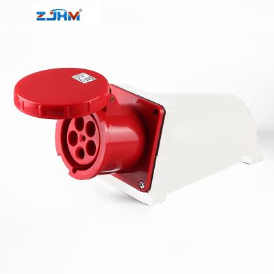 China XM-145 IP67 125amp Industrial Waterproof Socket Wall Mount Industrial Plug And Socket for sale