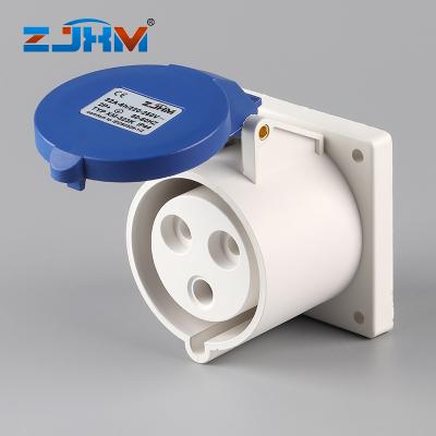 China XM-323K ip44 32amp 3 pin industrial wate rproof industrial plug and socket 16amp for sale