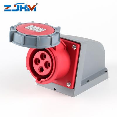 China XM-1142 ip67 industrial waterproof industrial plug and socket 380v 16a wall mount socket 32a for sale