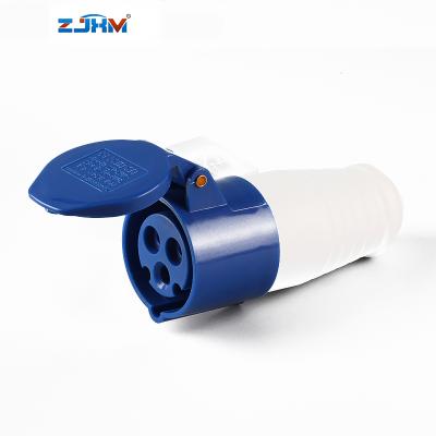 China ZJXM Industrial Waterproof Industrial Socket Outlet Universal Waterproof Industrial Socket With Cover for sale