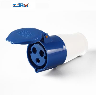 China Industrial Mobile Type ZJXM 213 ip44 16amp p Northeast 3pin Waterproof Industrial Socket for sale