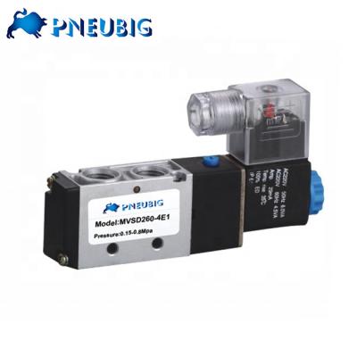 China Garment Shops IP65 AC220V MVSD Series 5 Way Air Pneumatic Solenoid Valve MVSD260-4E1 for sale