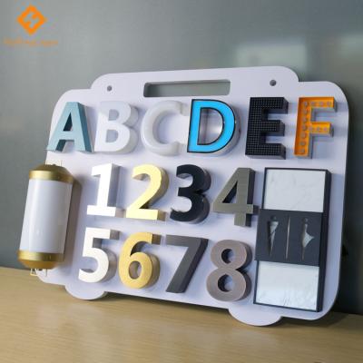 China Long Durable Custom Design High Quality Individual Letters 3D Sample Signboard Sign for sale