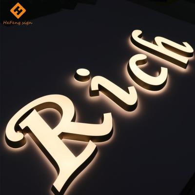 China Custom Advertising Logo Build Up 3D Low Power Business Light Led Signage Acrylic Letters for sale