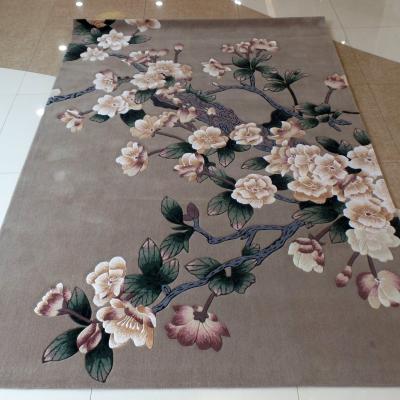 China New Zealand Wool And Silk Rugs Rugs Rugs Non Slip Handmade Tufted Wool for sale