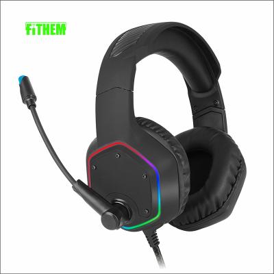 China Gamer Stereo Earphone Gaming Headset FITHEM-X15 7.1 Stereo Earphone Gaming Headset 3.5mm Cable Headphone Music Monitor Earphone High Fidelity Gaming Headphones and Headsets for sale