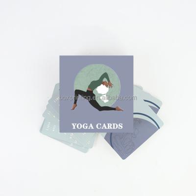 China Custom Christmas Self Oriented ABC Yoga Alphabet Yoga Card Themed Yoga Cards for Adult Teacher for sale