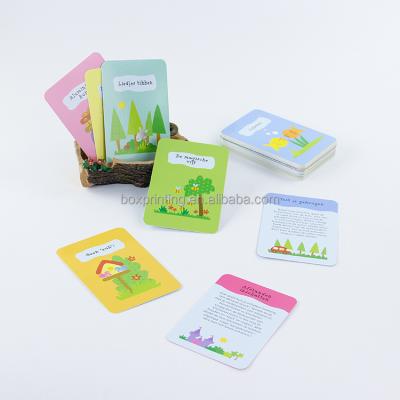 China Hot Selling Conversational Talking Cards Game Bundle Flash Card Salesman's Game For Kid for sale