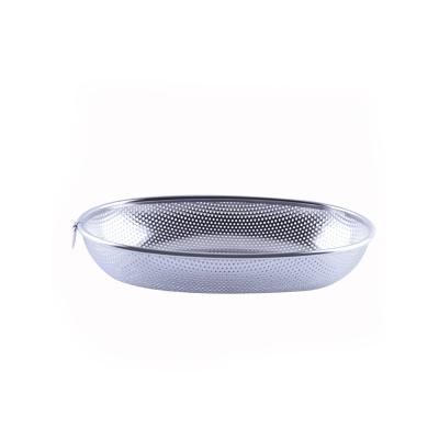 China Durable Stainless Steel Strainer Dishwasher Safe Fruit Basket and Strainers Food Strainer for Kitchen Fruit Bowl for sale