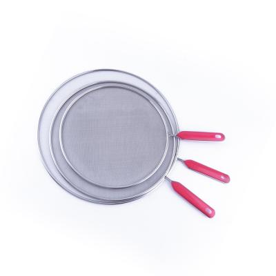 China Viable Metal Grease Splatter Fine Mesh Guard For Frying Pan Prevent Hot Oil Splatter Kitchenware Multifunctional Pan Cover for sale