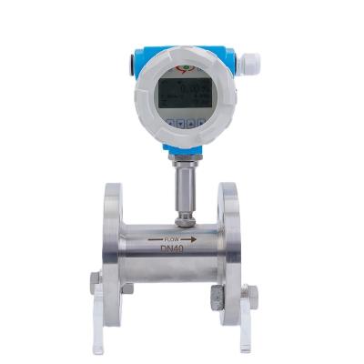 China high precision liquid turbine flow meter stainless steel vegetable oil ethanol fuel digital gasoline and oil flow meter DN4-DN200 for sale