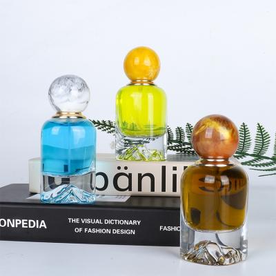 China GIFT in Luxury Empty Male Perfume Bottles OEM 50ml 75ml Bottle High Grade Perfume Square Blown Glass Stock Manufacturer for sale