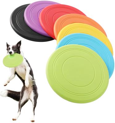 China Flexible Foldable Disc Fan Dog Flying Dic Silicone Dog Toys Flying Saucer Flying Disc Puppy Rubber Insect Toy Interactive Toys for sale