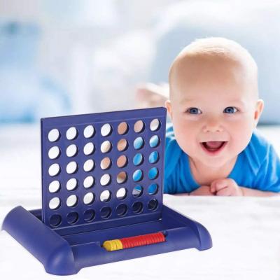 China Improve Child's Manual Ability 4 Connect In A Row Game Family Classic Game Toy Easy To Install Line 4 Classic Board Game for sale