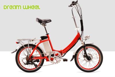 Cina Freno a 20 pollici piegante elettrico leggero della bici 36V 250W V del cittadino rosso in vendita