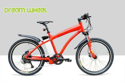 China Roter elektrischer des Pedal-38km/h Gang-Motor Vorlagen-der Mountainbike-48V 500W zu verkaufen