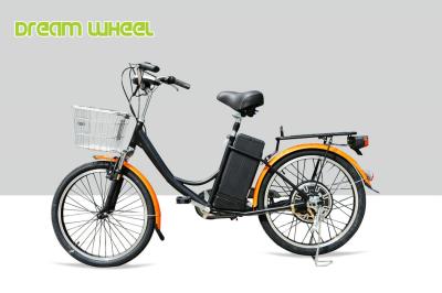 China CE 24 Inch Pedal Assist Electric Bike , Womens Pedal Assist Bike 36V Brushless Motor V Brake for sale