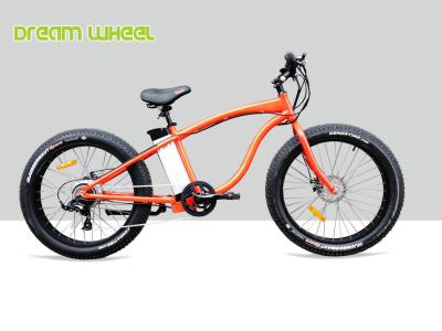 Chine le croiseur électrique de la plage 750W fait du vélo l'alliage d'aluminium orange 6061 à vendre