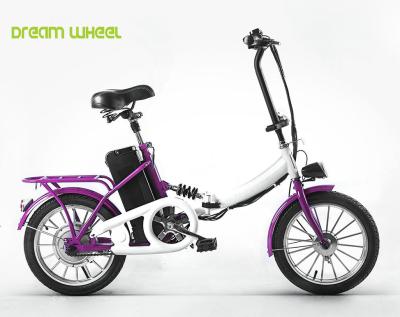 China 16 liga de alumínio da bicicleta 24V 250W de Mini Pedal Assist Electric Folding da polegada à venda