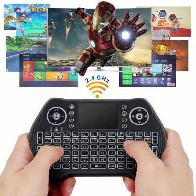 China Wireless 3 Colors Mini Handheld Remote Keyboard lWireless with Touchpad Work for KODI Windows Computer raspberry pi 2 Android TV PC box for sale