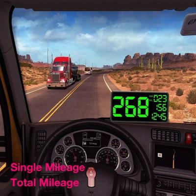 China All Vehicles Digital Truck GPS Tachometer Extend Total Digital Display Vehicle Odometer Mileage Overspeed Alarm for sale