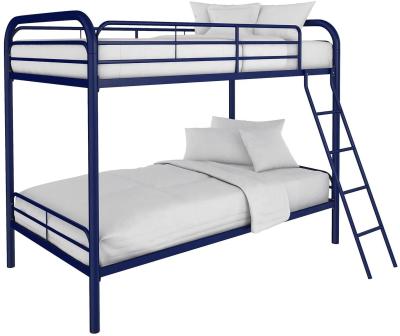 China Bed(Size) Modern Design Bedroom Furniture Adjustable Bunk Kids Iron Bed With Ladders Queen Single Metal Bed Frame For Sale for sale