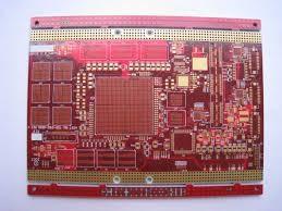 中国 6 企業制御 PCB の赤いはんだのマスク、FR-4 基盤のための層 1.2MM のメイン ボード 販売のため