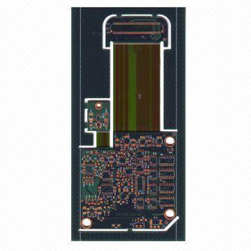 China Double Sides Rigid-Flex PCB in Fr4 Material, Used in Electronic Components; OEM PCB for sale