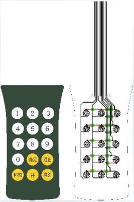 중국 키보드 인쇄된 회로 금속 돔/LED를 가진 가동 가능한 PCB 널 관례 판매용