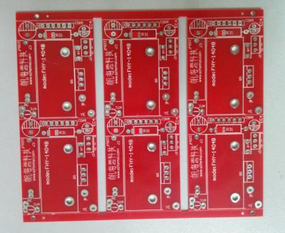 中国 1.6mm FR4 赤い二重サイド PCB Customed のプリント基板 2.0oz の白人のシルクスクリーン OEM 販売のため