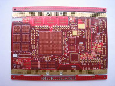 China Rote Lötmittel-Masken-Prototyp-Verbindung mit hoher Dichte HDI hohes TG Material PWBs 20 Schicht zu verkaufen