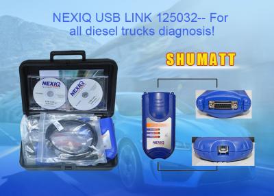 China Nexiq 125032 Usb-Verbinding + Software Diesel Vrachtwagen diagnostiseert Software en Interface het Hulpmiddel van het de Vrachtwagenaftasten van Nexiq Te koop