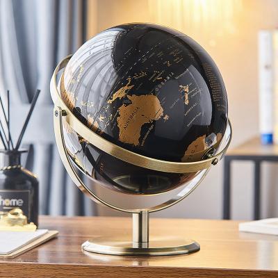 China Europe Study Room Globe Luxury Creative Rotating Resin Ornaments Birthday Gift for sale