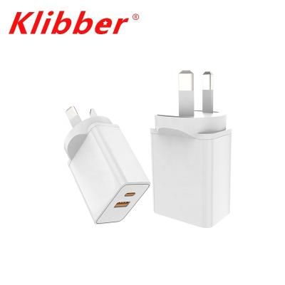 China Durable OEM Custom Design Gan 33W Charger Au Plug Qc3.0 Qc4.0 Portable Usb Mobile Home Charger Gan 33W Charger for sale