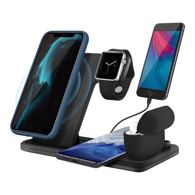 China Promotional High Speed ​​Fast Wireless Dock 30W Charger Multi Function 5 In 1 Wireless Charging Station For Apple Watch 6 Airpods Pro for sale