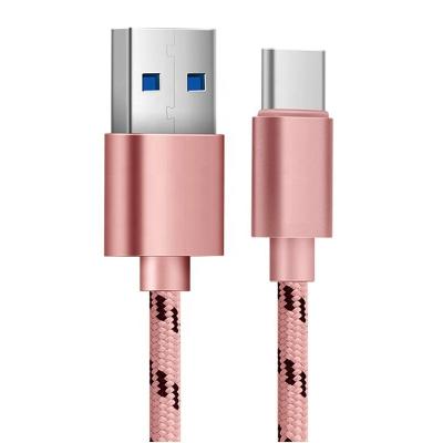 China Multi Function Data Transfer Cable Custom Logo Nylon Braided Cable Best Rate Type C 3.0 Cable Cord USB Fast Charging Data Cable For Huawei for sale