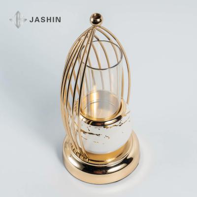 China Creative Metal Modern European Geometric Candle Holder Living Room Decoration Photo Props Candle Holder for sale