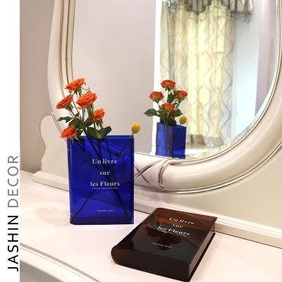 China Handmade Acrylic Vase Best Of Handbag Housewarming Gift Minimalist Vase Home Decoration for sale