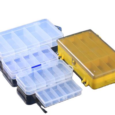 China Storage Fishing Tackle Box Transparent Box Lure Plastic Box Lure Accessories Fishing Lures Box for sale