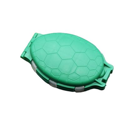 China Shou turtle accessories luya tools easy carry sequined soft bait box fishing lures box for sale