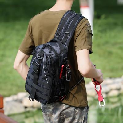 China UNIVERSAL Luya Single-Shoulder Backpack Travel Multi-Function Single-Shoulder Outdoor Messenger Bag Fishing Lure Bag for sale