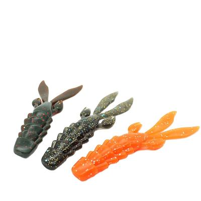 China Multi-size Bionic Acrylic Soft Capuchin Shrimp Fake Bait Silicone Bait Fish Fishing Lures Crankbaits for sale