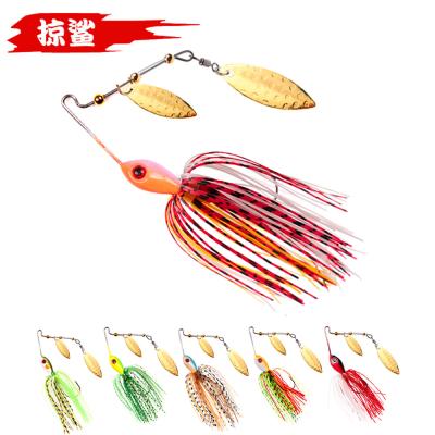 China Eco-Friendly 3D Lure Eyes Metal Lures Bearded Fishing Willow Buzz Type 13g 17g Bait With Hooks Lure Realistic Head Fish Metal Fishing Lures for sale