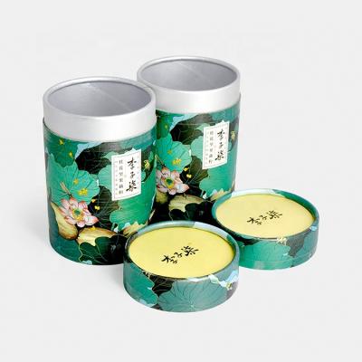 China Handmade food packaging paper tube box with foil liner and foil innert tube for sale