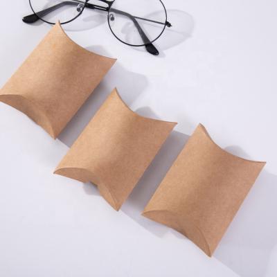 China Wholesale Cheap Recycled Materials Kraft Paper Pillow Box for sale