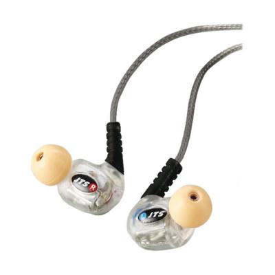 China High Quality Portable In-Ear Headphone Microphone Dual Headset Wired Microphone Beige for sale