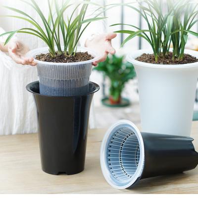 China Meshpot Patent Technology Air Motion Control Double Layer Flower Potted Plant Container Garden Decorative Root Pot Good Good for sale