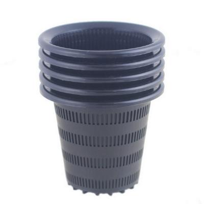 China Modern Heavy Duty Wide Lip Design Green Plant Hydroponics Slotted Mesh Cups for sale